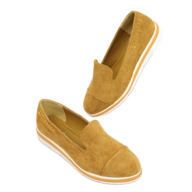 Mocassins sur semelle haute moutarde 5836 Jaune