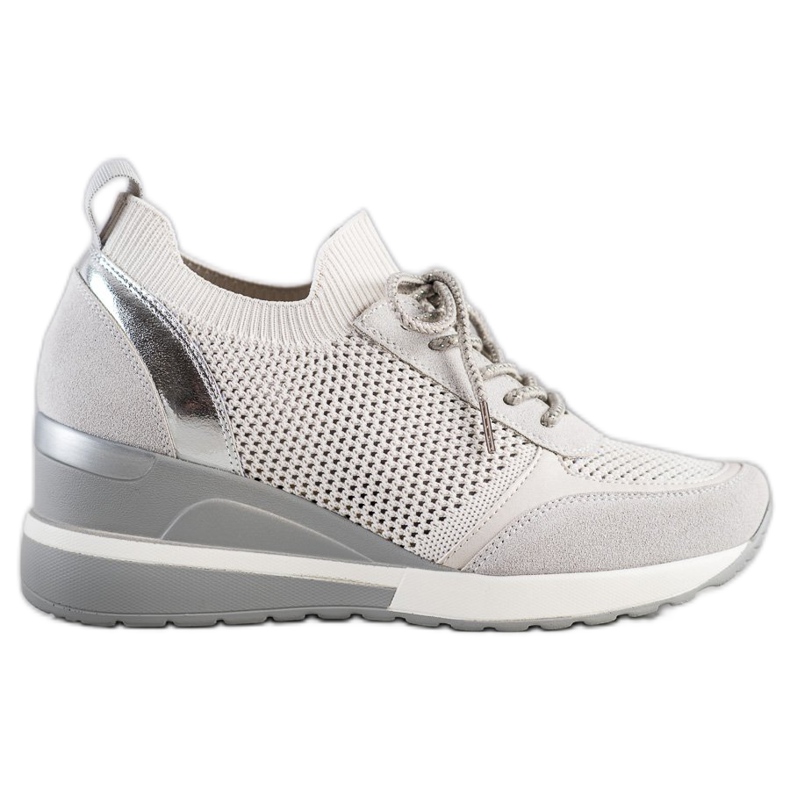 Baskets ajourées VINCEZA gris