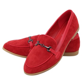 Mocassins femme rouge 8742 Rouge Mocassins femme rouge 8742 Rouge