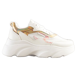 SHELOVET Baskets à la mode blanche