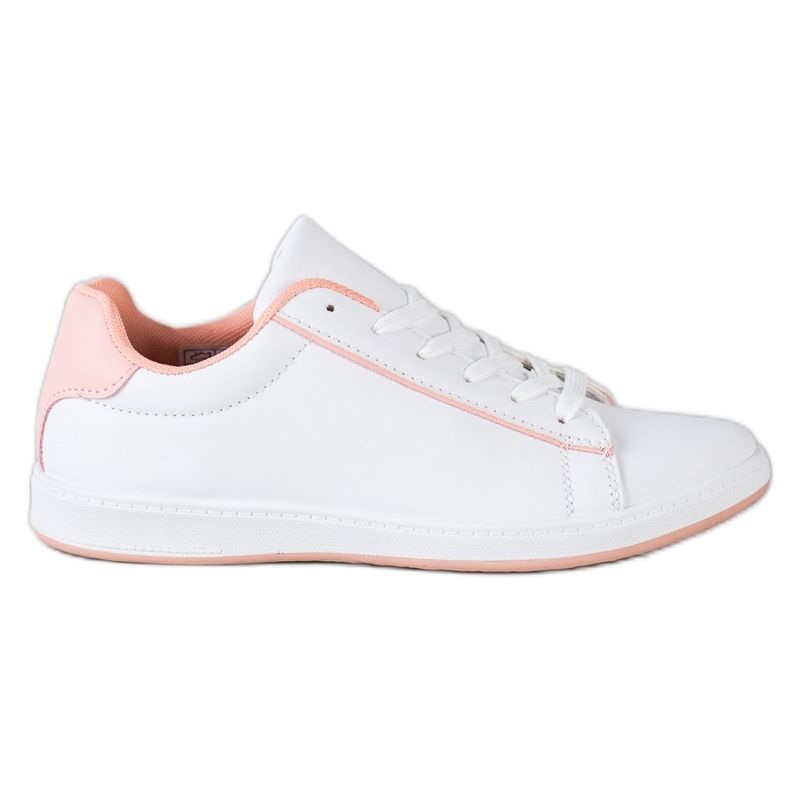 SHELOVET Baskets basses avec cuir écologique blanche