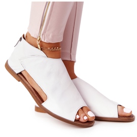 Sandales Cuir Femme Nicole 2622 Blanc
