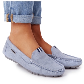 PH1 Mocassins Femme Bleu San Marino En Daim
