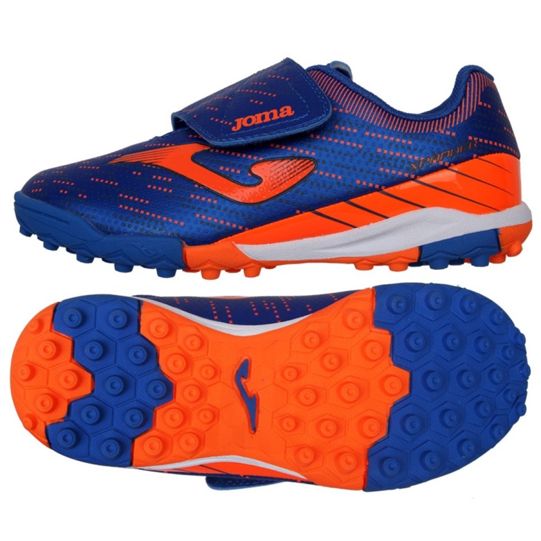 Chaussures de foot Joma Xpander 2104 Tf Jr XPJS2104TFV noir, bleu, orange bleu