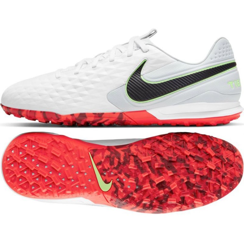 Chaussures de foot Nike Tiempo Legend 8 Pro Tf M AT6136 106 multicolore blanche Chaussures de foot Nike Tiempo Legend 8 Pro Tf M AT6136 106 multicolore blanche