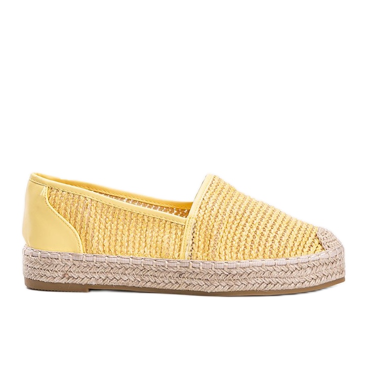 Espadrilles tissées jaune Carly