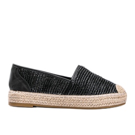 Espadrilles tissées Carly noires
