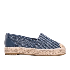 Espadrilles tissées bleu Carly