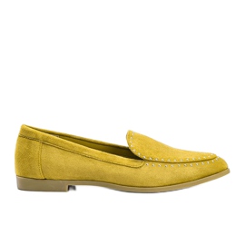 Mocassins moutarde en éco-suède de Hope jaune