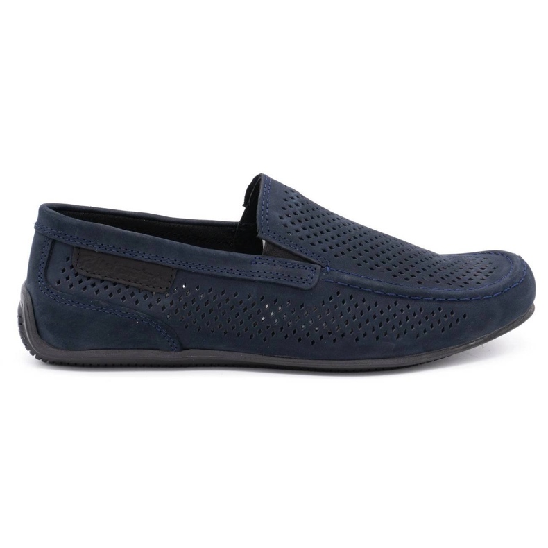 Polbut Mocassins homme cuir 2105P bleu marine Polbut Mocassins homme cuir 2105P bleu marine