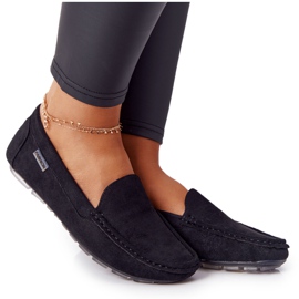 PH1 Mocassins Femme San Marino Noirs En Daim