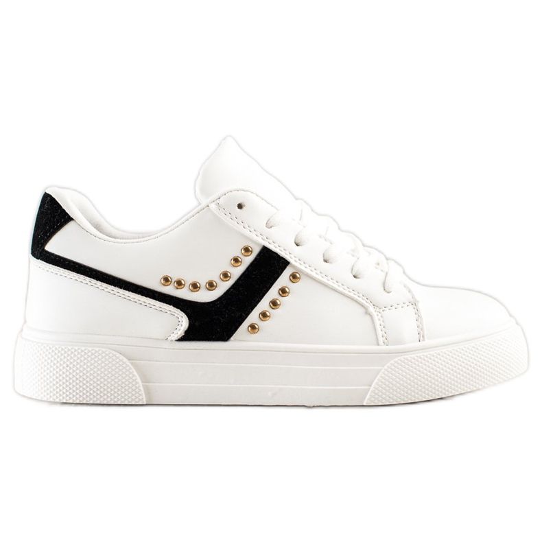 SHELOVET Chaussures de sport blanches décontractées