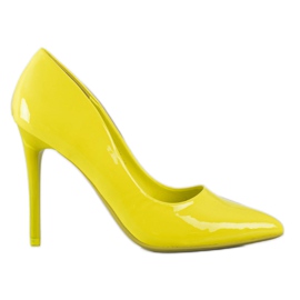 SHELOVET talons hauts à la mode jaune