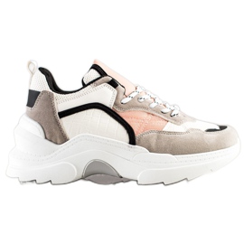 SHELOVET Baskets colorées à la mode multicolore