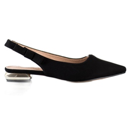 Filippo Sandales noires à talon ouvert