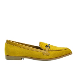 Mocassins moutarde en éco-suède Juliette jaune Mocassins moutarde en éco-suède Juliette jaune