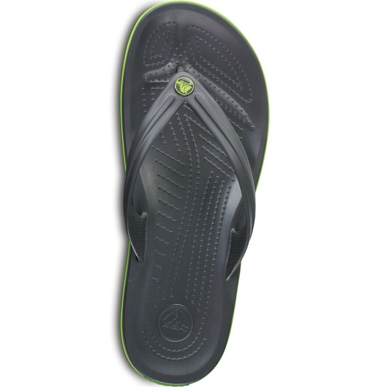 Chaussons Crocs Crocband Flip vert graphite 11033 OA1 multicolore