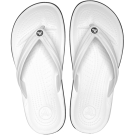 Chaussons Crocs Crocband Flip blanc 11033 100
