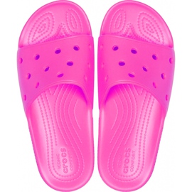 Chaussons pour femmes Crocs Classic Slide rose 206121 6QQ Chaussons pour femmes Crocs Classic Slide rose 206121 6QQ