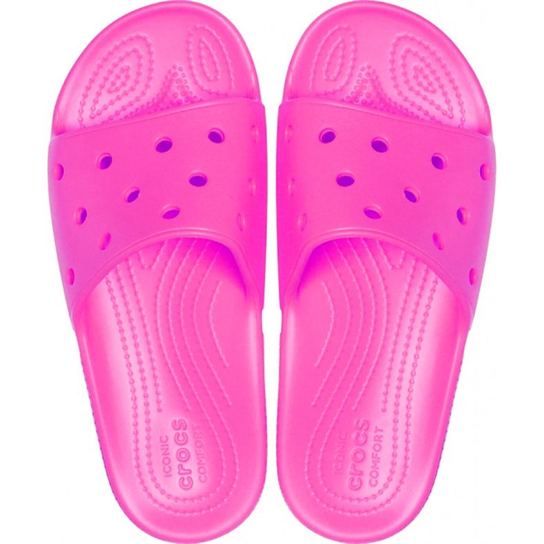 Chaussons pour femmes Crocs Classic Slide rose 206121 6QQ