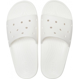Chaussons Crocs Classic Slide blanc 206121 100 blanche