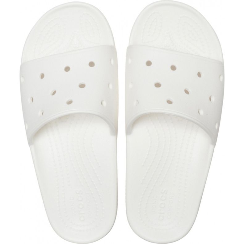 Chaussons Crocs Classic Slide blanc 206121 100 blanche