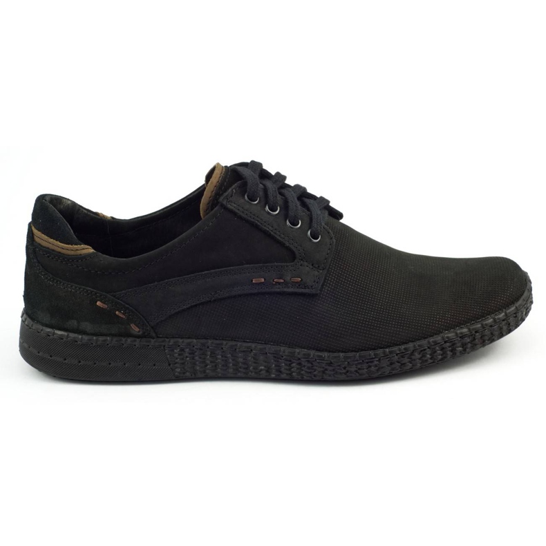 KOMODO Chaussures décontractées pour hommes 848 noir brun le noir