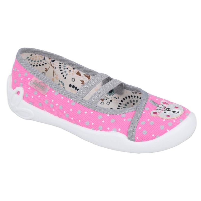 Ballerines Befado chaussures pour enfants 116X284 rose argent gris Ballerines Befado chaussures pour enfants 116X284 rose argent gris