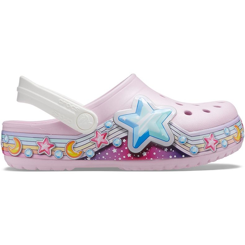 Crocs pour enfants Fl Star Band Clog rose 207075 6GD