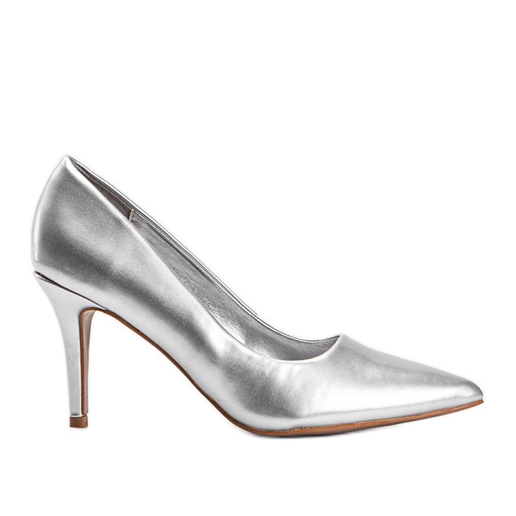 Escarpins argentés en éco-cuir Ally Escarpins argentés en éco-cuir Ally