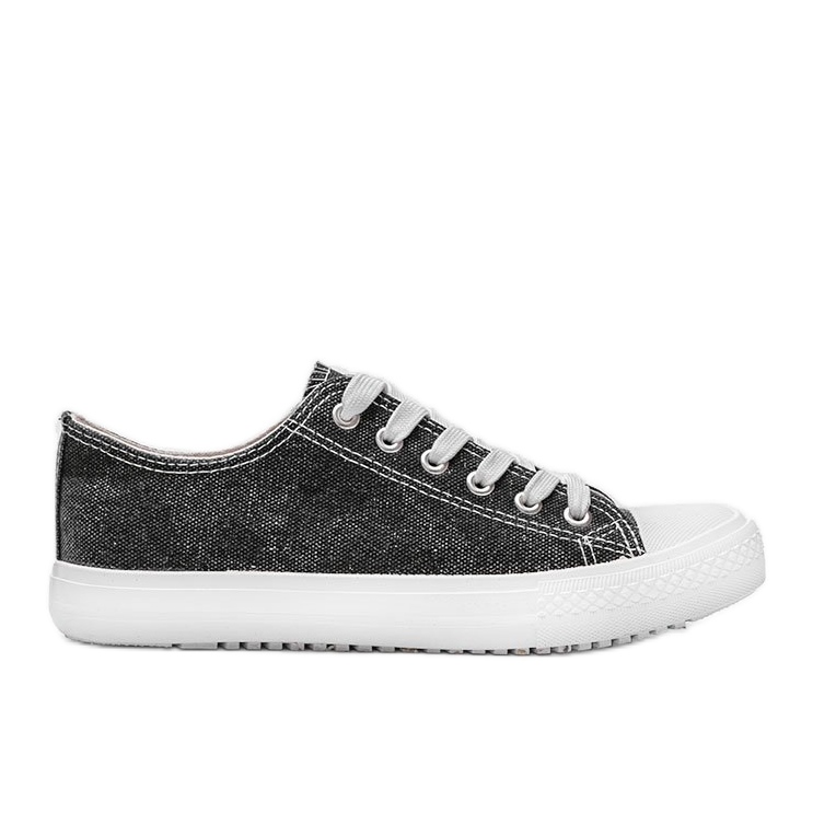 Baskets Cora noires brillantes le noir