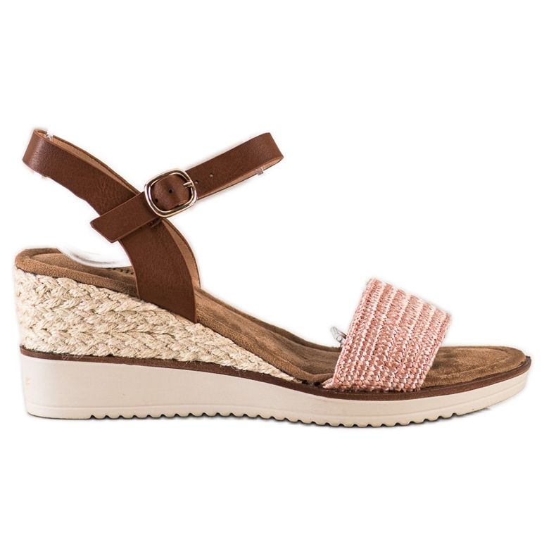 Evento Sandales tressées légères brun rose