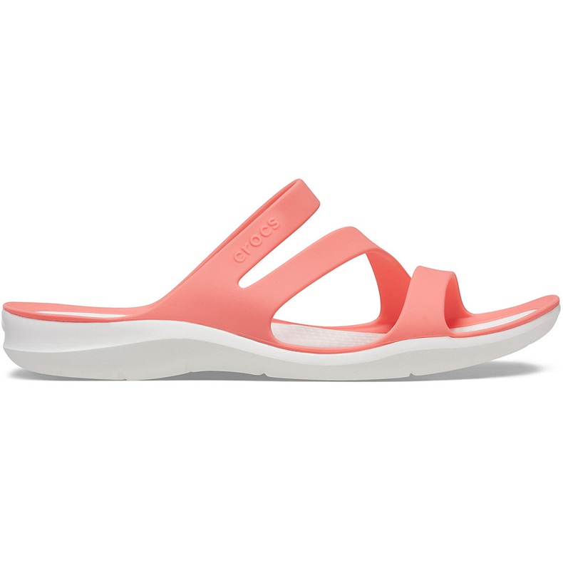 Chaussons Crocs Femme Swiftwater Coral-Blanc 203998 6SL blanche multicolore