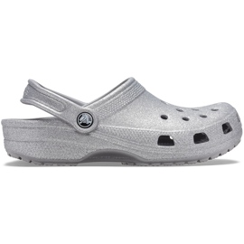 Silver Crocs Classic Glitter Clog pour femmes 205942 040 argent