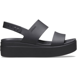 Sandales pour femmes Crocs Brooklyn Low Wedge noir 206453 060
