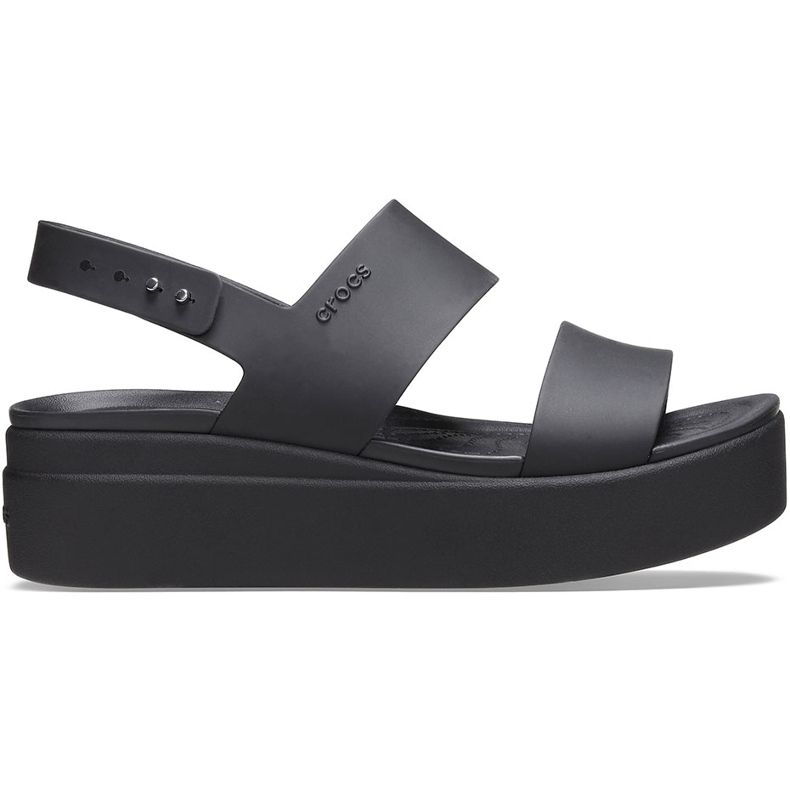 Sandales pour femmes Crocs Brooklyn Low Wedge noir 206453 060 le noir