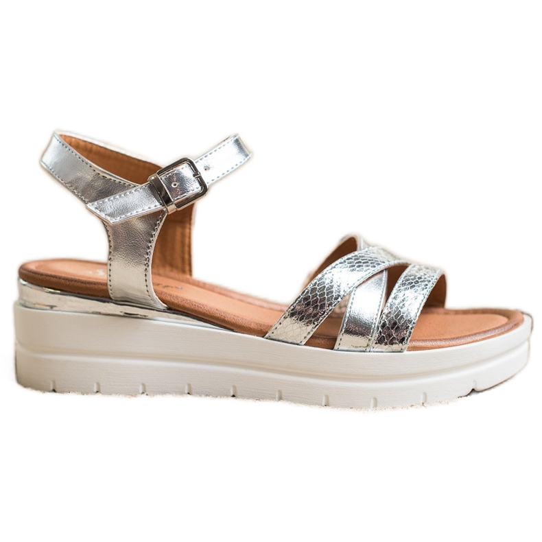 Seastar Sandales sur la plate-forme argent