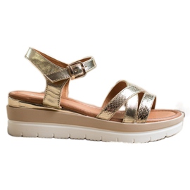 Seastar Sandales sur la plate-forme d'or