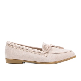 Mocassins beiges en éco-suède Kierra