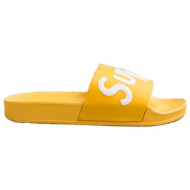 Seastar Pantoufles Super Caoutchouc blanche jaune