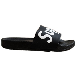 Seastar Pantoufles Super Caoutchouc blanc noir