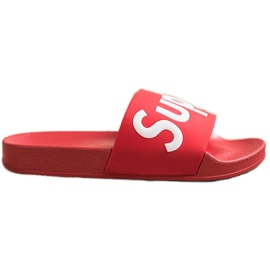 Seastar Pantoufles Super Caoutchouc blanche rouge