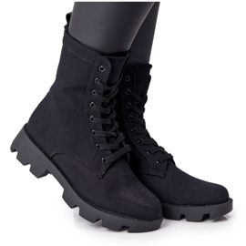Bottes pour femmes Workers Black Haley 99-117 BLK le noir