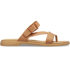 Sandales Crocs pour femmes Tulum Toe Post Caramel 206 108 277 brun multicolore