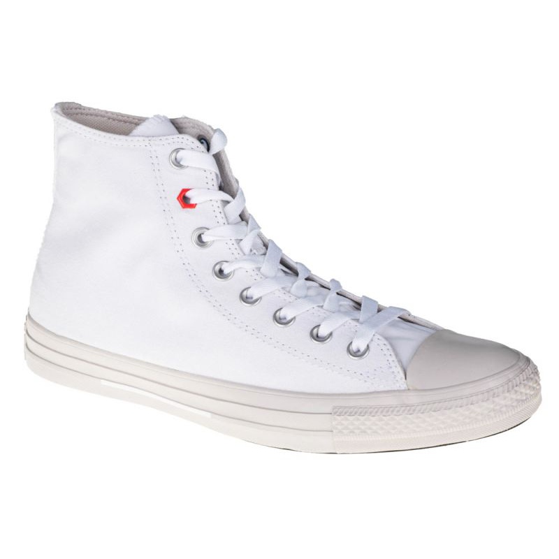 All star blanche shop montante