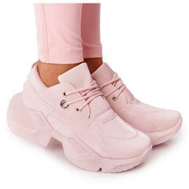 PS1 Sneakers pour femmes sur une semelle massive rose pétillant