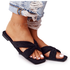 PS1 Chaussons Femme Velours Noir Vanilla Sky