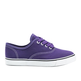 Baskets violettes femme Anna