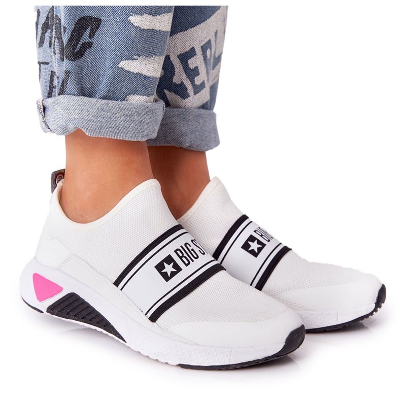 Chaussures de sport Slip-On Memory Foam Big Star HH274538 Blanc blanche