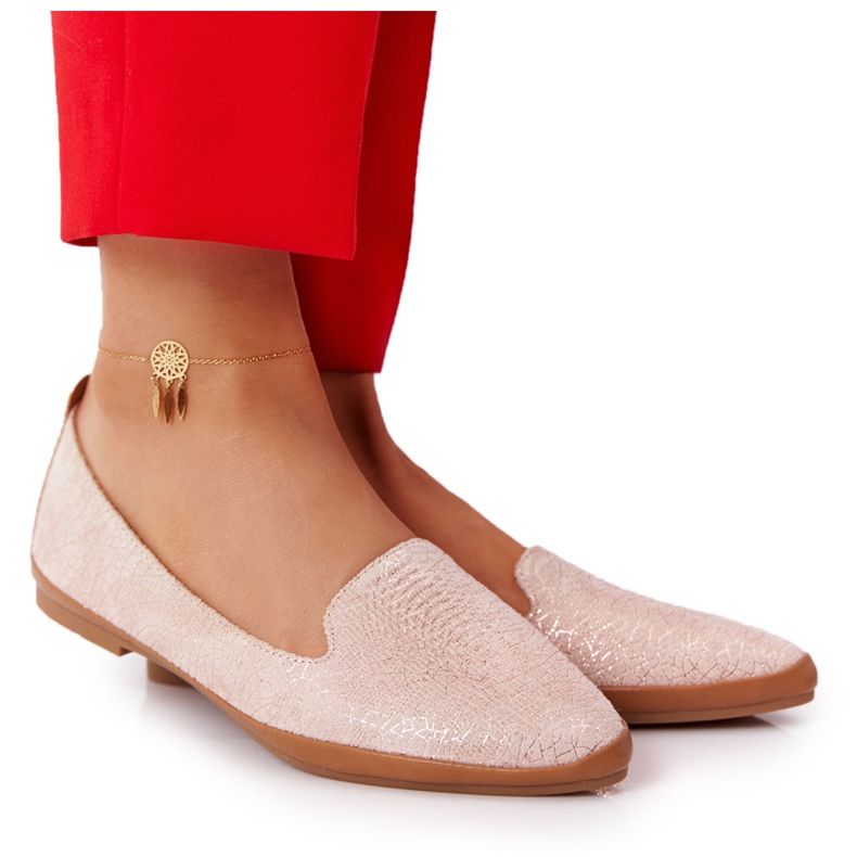 Mocassins Femme Sergio Leone MK700 Daim Rose